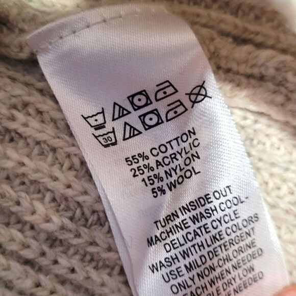 If It Were Me Knit Wool Blend Cowl Neck Sweater Large - Picture 5 of 5